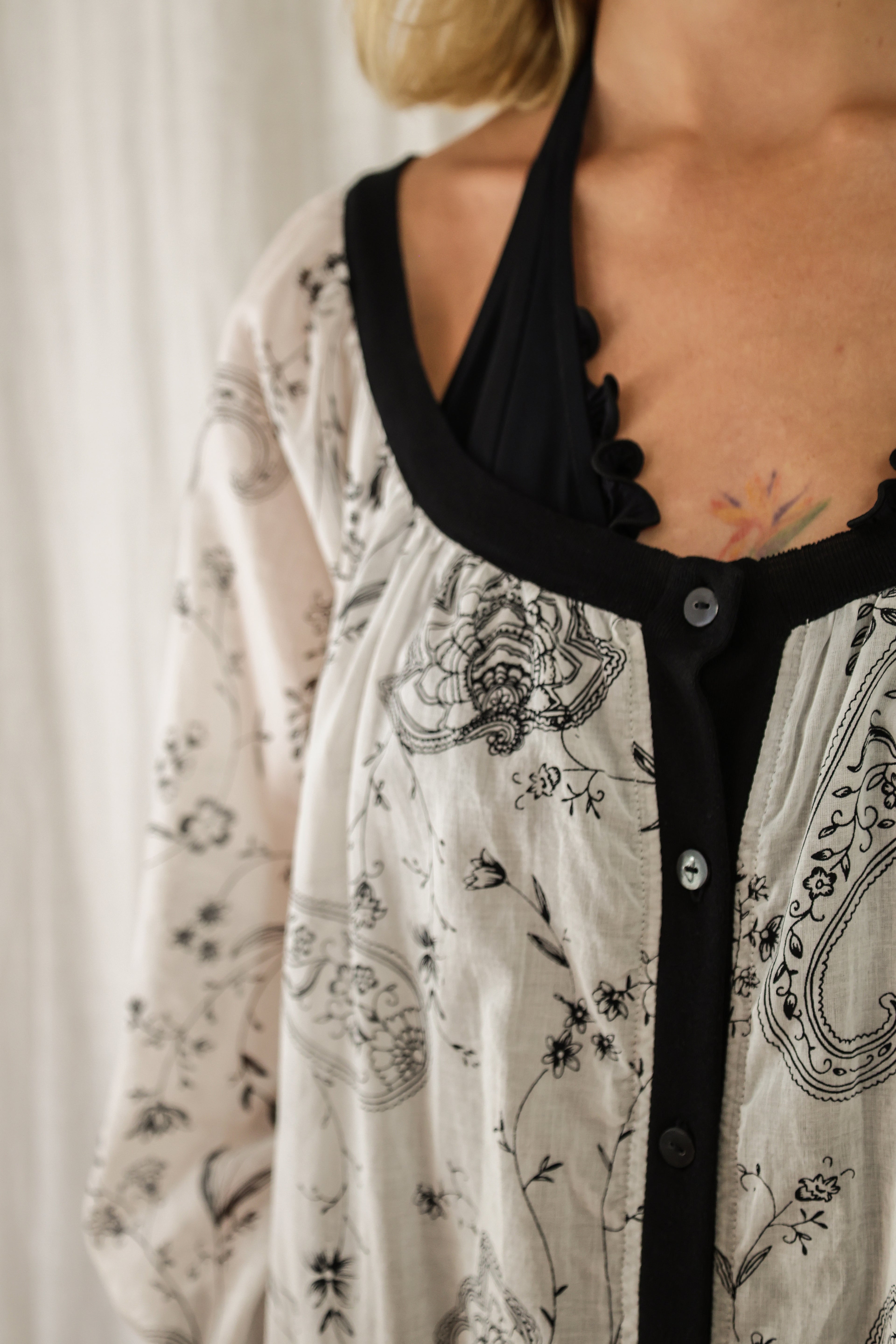 JASPE top, 2/3 balloon sleeves