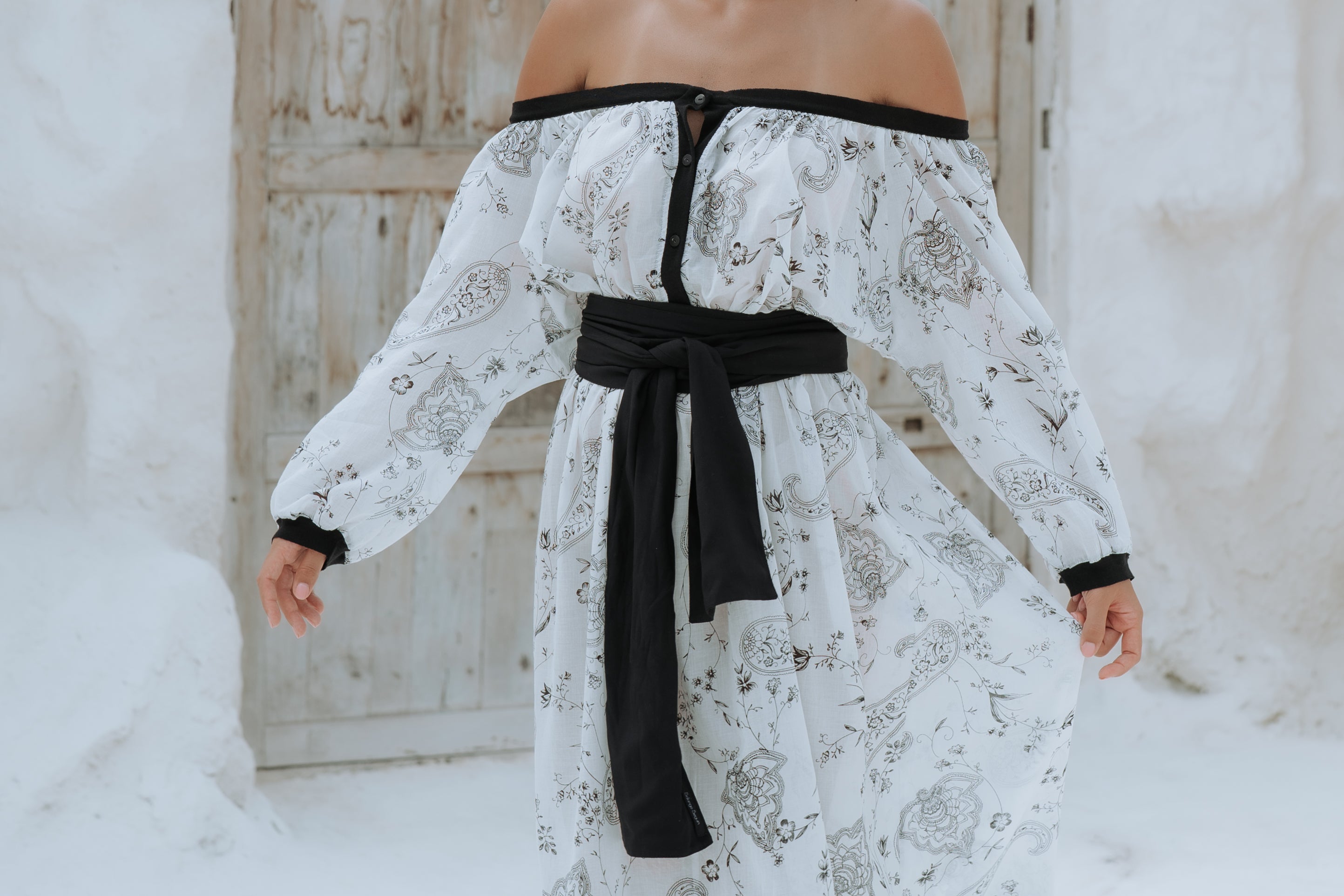 JASPE top, 2/3 balloon sleeves